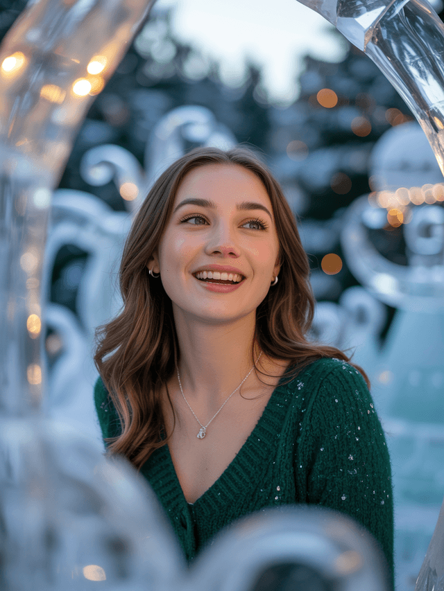 Festive Christmas portrait