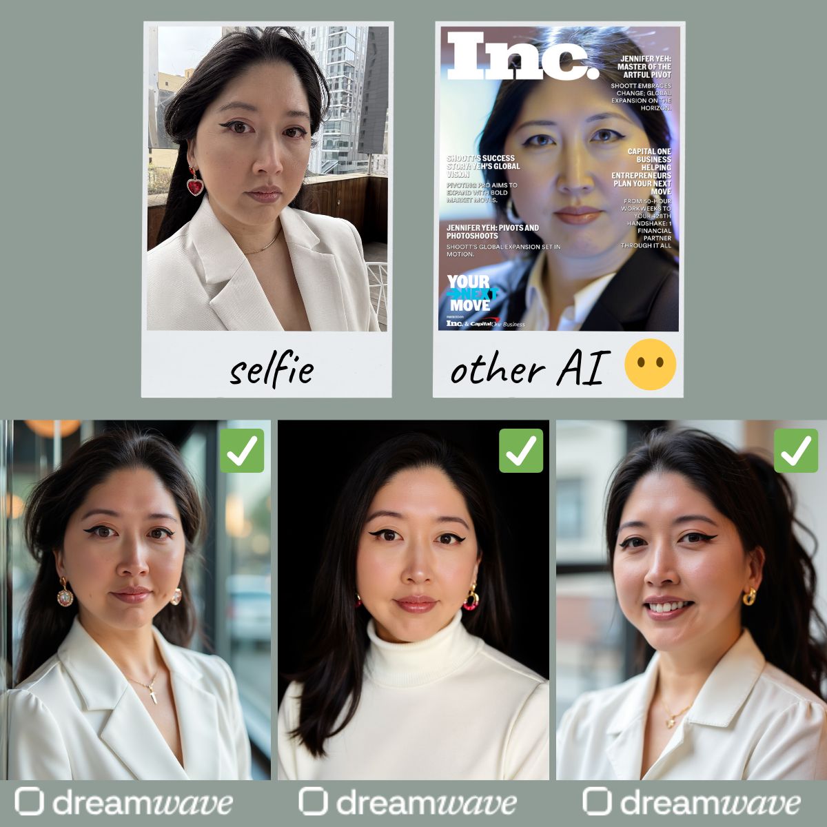 Dreamwave vs other AI headshot generators, comparison 2