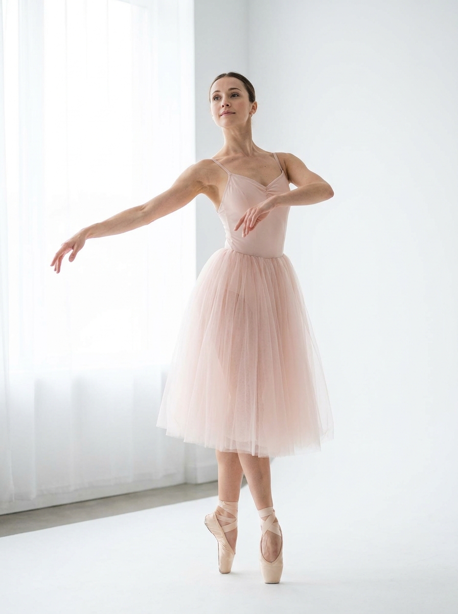 Classical ballet dancer on pointe