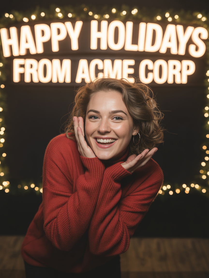 Holiday photobooth example