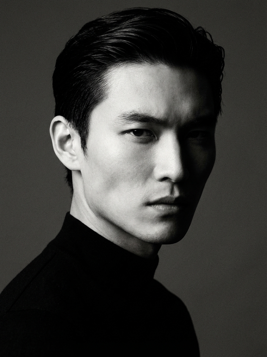 Editorial model headshot