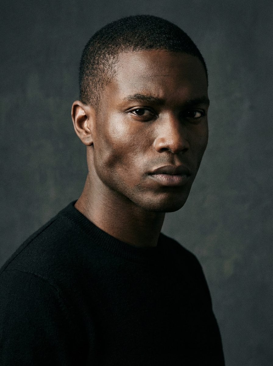 Editorial model headshot